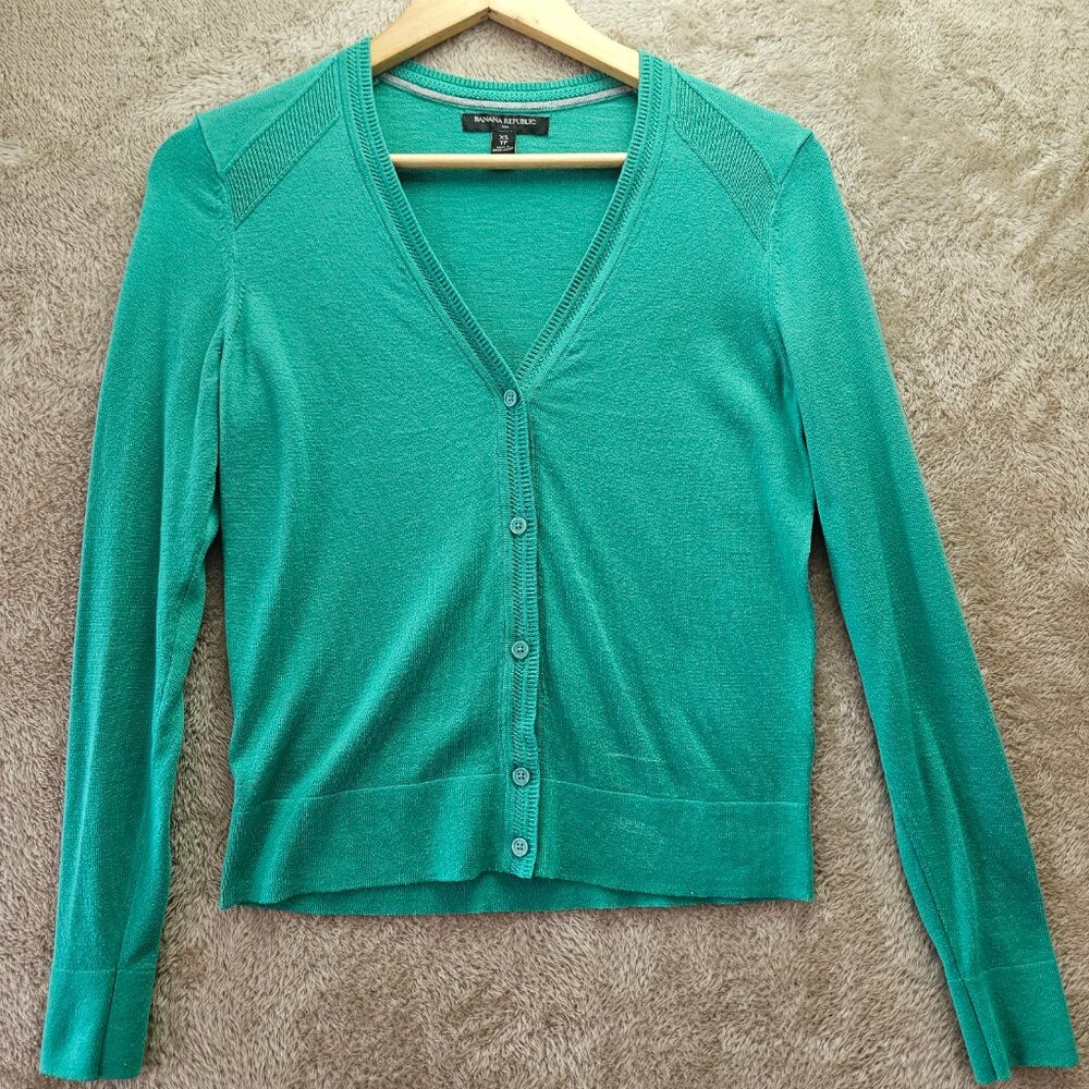 Banana Republic V-neck Button-Down Cardigan Sweater V-neck Women's Size XS